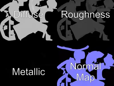 Classic White Toilet model pack Low-poly 3D model