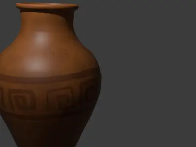 Ancient Terracotta Vase 3D model