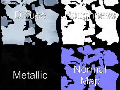 Glacier Peaks Ice model pack Low-poly 3D model