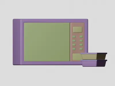 Modeling microwave 3D model