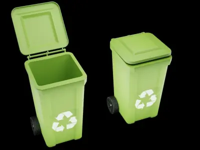 trash can 3D model 21