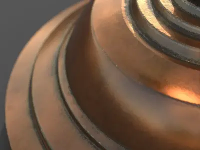 Banker Lamp Low-poly 3D model get