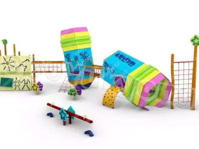 Giant Pencil Playground 3D model