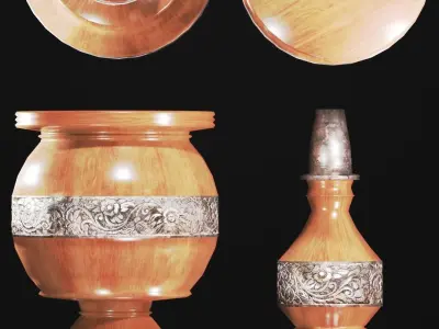 Ancient Royal Hooka 3D model