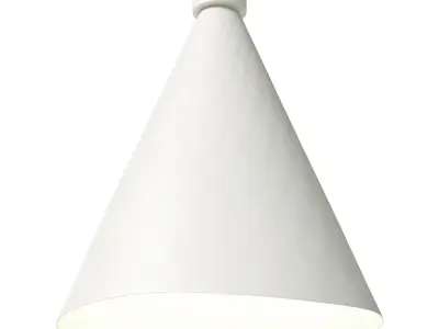 CB2 white pendant light Lani 3D model
