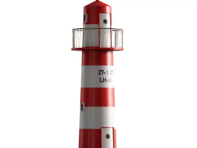 Decorative lighthouse 3D model