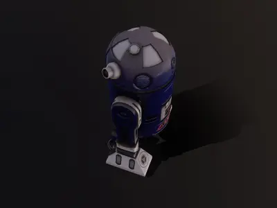 Droid v1 Low-poly 3D model