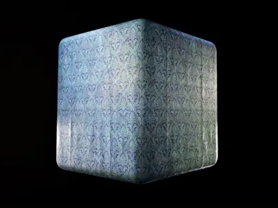 Victorian Blue Wallpaper Texture Texture