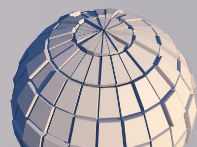 Sci Fi Sphere Shape Triangle Low-poly 3D model 2019 3D model