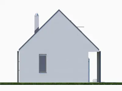 Bungalow 3 - Created with fully parametric Revit Families  Low-poly 3D model