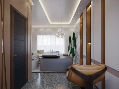 MinistersOfficeInteriorScene3dsMaxCoronaRenderer 3D model