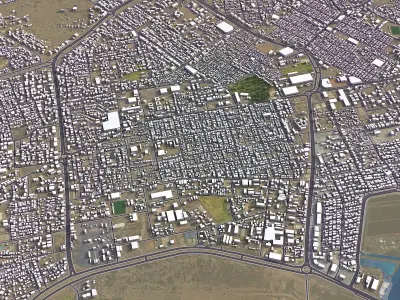 Aden - 3D City Model Low-poly 3D model