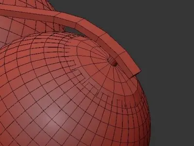 Collective 5 chandelier with five glass globes 3D model