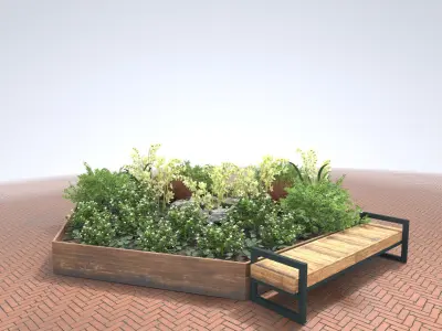 Archmodels vol 262 - city greenery sets 3D model