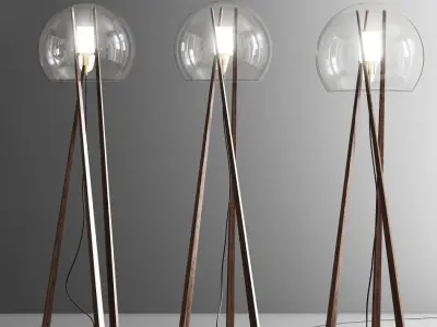 Modern Floor Lamp 3D model 5