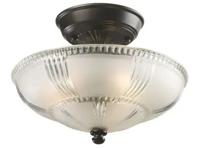 Albreda Light Simple Bowl Semi Flush Mount 3D model