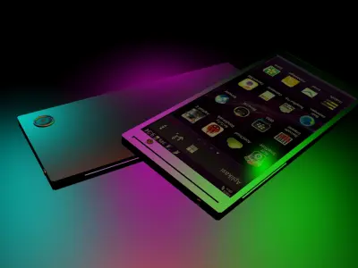 handphone smartphone lights Free low-poly 3D model