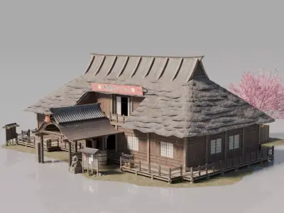 Traditional Japanese House 10 3D model