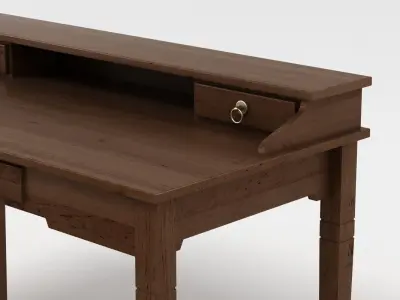 Writing Desk Bureau Low-poly 3D model
