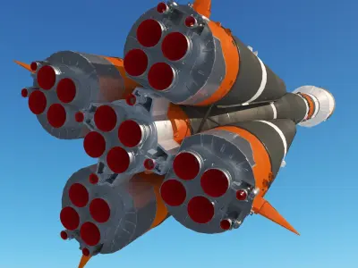 Soyuz 2 Rocket 3D model
