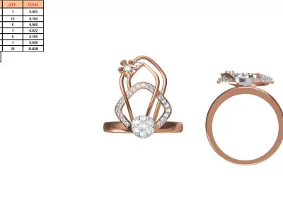 Ladies-Elegant Stone Rings For Womens 137 3D print model
