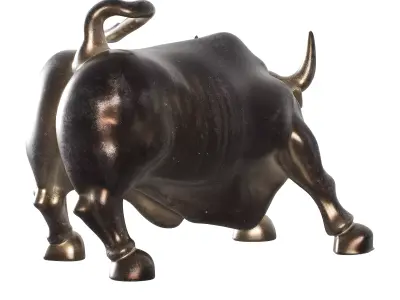Charging Bull Low-poly 3D model