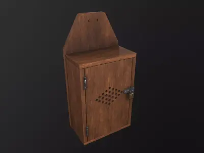  letter Box 3D Model Low-poly 3D model