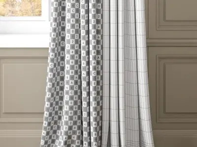 Curtain 3D model 13