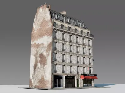 Corner Restaurant Building 3D model