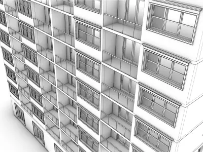 building apartment  3D model