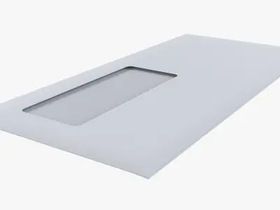 Envelope mockup 04 3D model