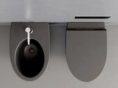 Esedra by SDR Ceramiche Bull Wall-Hung WC Low-poly 3D model