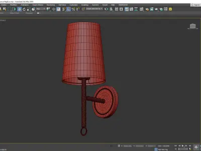  Clover Sconce Low-poly 3D model