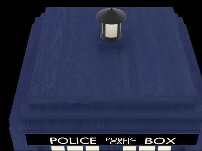 TARDIS police box 3D model