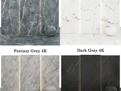 Marble 28 -  Carrara-Fantasy-Alpha-Gray Texture