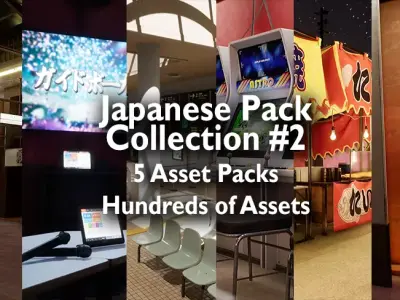Japanese Pack Collection 2 - 5 High-Quality Asset Packs