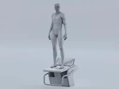  Male Swimmer Animated HQ Standard License 