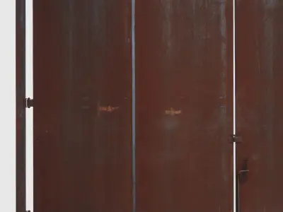 Rusty Metal Door 3D model