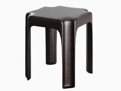 Stackable Plastic Chair B 03 3D model