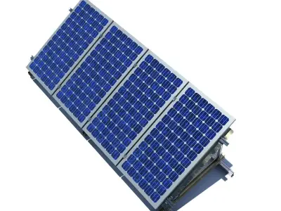 Solar Panels 3 Types 3D model