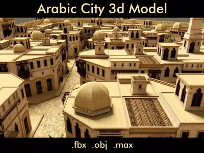 Arabic City- 3d Model 3D model