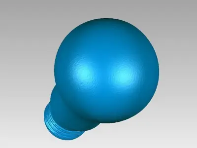 Real Classic E27 Light Bulb Lamp 3D Scan 3D print model