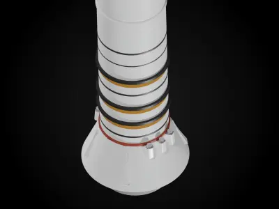 Ares I rocket 3D model