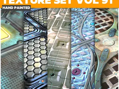 Scifi Vol 91 -  Game PBR Textures Texture