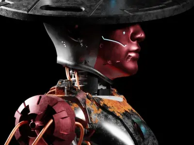 Scifi Robot Rusty 3D model