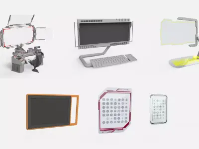 sci fi computer 3D model