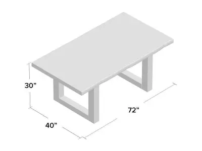 Timberlane Dining Table 3D model