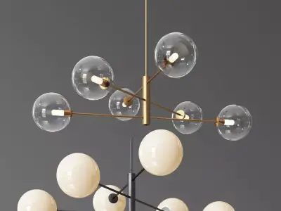 Courcelette Linear Pendant Lightology 3D model