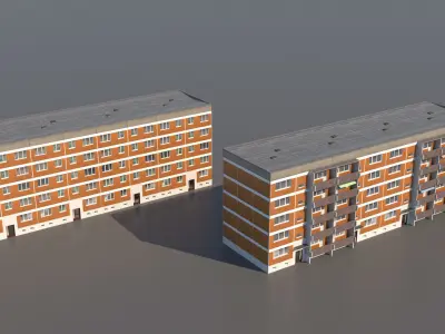 Germany DDR Berlin buildings pack 3D model