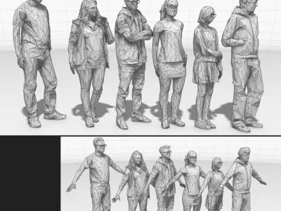  VectorPeople Sixpack 001 rigged 